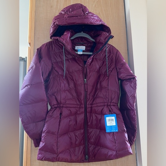 COLUMBIA Women's Icy Heights II Down Jacket Sz S, M, L Stone Berry AUTHENTIC NWT
